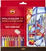 Pastelli a matita Polycolor 36 colori Koh-i-noor Anteprima dell’immagine prodotto 1