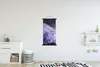 MuchoWow® Textilposter Naturstein - Lila - Kristalle 60x120 Produktbild-Vorschau 2