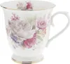 Clayre & Eef Tasse 200 ml Rosa Weiß Porzellan Blumen Produktbild-Vorschau 1