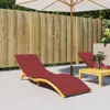 vidaXL Sonnenliegen-Auflage Weinrot 200x70x3 cm Produktbild-Vorschau 2
