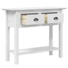 vidaXL Konzolový stolek BODO White 91x35x74 cm z masivního Náhled obrázku produktu 4