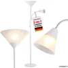 MONZANA® Lampadaire avec liseuse Noir 175 cm Réglable E27 Voir les images du produit 1