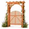 Arco da giardino COSTWAY con porta, dimensioni 161 x 60 x Anteprima dell’immagine prodotto 1