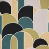 SCHÖNER LEBEN. Tischdecke Retroformen Geometrie grün petrol Produktbild-Vorschau 3
