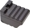 A close-up, angled view of a brown battery pack for a robot vacuum cleaner. Produktbild-Vorschau