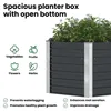 vidaXL Garten-Hochbeet Anthrazit 129 x 129 x 77 cm Produktbild-Vorschau 4