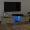 vidaXL TV-Schrank mit LED-Leuchten Sonoma-Eiche 120x30x36 Produktbild-Vorschau 6