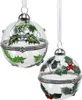 Weihnachtskugeln Glas aufklappbar mit Beerenmotiv 6cm klar Produktbild-Vorschau 4