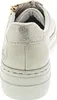 The back view of a beige sneaker with a gold zipper detail. Náhled obrázku produktu