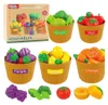 Set didattico per selezionare frutta e verdura da tagliare, Anteprima dell’immagine prodotto 1