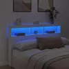 LED čelo s policemi bílé 160x17x102 cm Náhled obrázku produktu 4