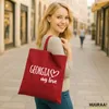 Huuraa Jutebeutel Georgia my love 10 Liter Classic Red Produktbild-Vorschau 2