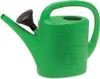 A green watering can with a black sprinkler head, isolated on a white background. Voir les images du produit