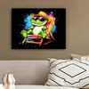 MuchoWow® - Leinwandbilder - Graffiti - Sommer - Krokodil - Produktbild-Vorschau 5