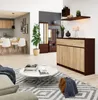 Komoda 138 cm se 3 zásuvkami a 3 dvířky, příborník, skříň, Náhled obrázku produktu 7