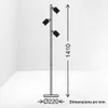 Briloner Lampadaire orientable 22 x 141 cm douille GU10 Voir les images du produit 5