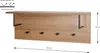 HAKU Wandgarderobe eiche, schwarz - MDF, Metall, B/H/T: Produktbild-Vorschau 2