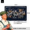 Blechschilder Garten Schild mit Spruch- nostalgische Produktbild-Vorschau 3