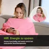 heimtexland ® Ärmeldecke TV Kuscheldecke mit Ärmeln Taschen Produktbild-Vorschau 2