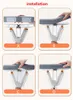 A diagram showing the steps for installing a mop head. Produktbild-Vorschau