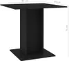 vidaXL Tavolo da pranzo nero 80x80x75 cm materiale a base Anteprima dell’immagine prodotto 7