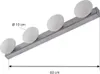 Lucande LED-Bad-Wandlampe Myrra, chrom, Glas, 60 cm, IP44 Produktbild-Vorschau 4