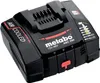 A black Metabo ASC 290 battery charger is shown from a slightly elevated angle against a white background. Voir les images du produit