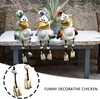 3pcs Hühner Deko Gartendeko Für Draußen Figuren, Keramik Produktbild-Vorschau 4