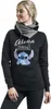 Lilo & Stitch Kapuzenpullover Damen Aloha schwarz/grau M Produktbild-Vorschau 5