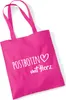 Huuraa Jutebeutel Postbotin mit Herz 10 Liter Fuchsia Produktbild-Vorschau 1
