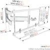 Vogels ELITE TVM 5645 schwarz Schwenkbare TV-Wandhalter Produktbild-Vorschau 1