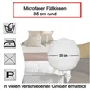 Füllkissen 35 cm rund Microfaser Kissenfüllung Kissen Produktbild-Vorschau 2