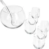8tlg Bolle Bowle Set Glas-Schale 3,3L Bowlegläser 350ml Produktbild-Vorschau 2