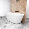 A modern bathroom with a freestanding bathtub. Produktbild-Vorschau