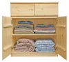 Sideboard Holzkommode mit 2 Schubladen u. 2 Türen Kiefer Produktbild-Vorschau 6