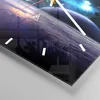 Wanduhr - Quadrat - Glasuhr - Kosmos Planet - 30x30cm - Produktbild-Vorschau 5