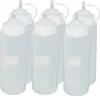 6 Stück transparente Quetschflaschen 1 Liter Dosierflasche Produktbild-Vorschau 1
