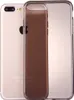 A transparent phone case is shown next to a gold iPhone. Produktbild-Vorschau