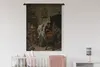 MuchoWow® Wandteppich Wandbehang Der Papageienkäfig - Jan Produktbild-Vorschau 2