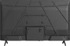 The back of a black television set is shown. Produktbild-Vorschau