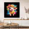 MuchoWow® - Leinwandbilder - Graffiti - Sommer - Schwein - Produktbild-Vorschau 6