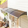 Pensilina per porta, resistente alle intemperie, marrone, Anteprima dell’immagine prodotto 2
