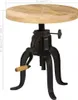 Beistelltisch 45 x (45-62) cm Massivholz Mango und Produktbild-Vorschau 7