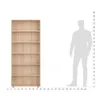 KOMTO Bücherregal 80 cm breit, Sonoma, Bücherregal mit 6 Produktbild-Vorschau 8