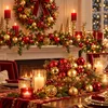 Weihnachtskugeln Rot Gold Kunststoff 100er Set, Produktbild-Vorschau 7