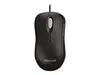 A black Microsoft optical mouse is shown against a white background. Produktbild-Vorschau