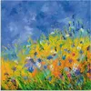 ARTland Wandbild Alu für Innen & Outdoor Wildblumen Größe: Produktbild-Vorschau 1