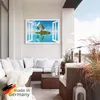 ARTland Wandbild Alu für Innen & Outdoor Fensterblick Insel Produktbild-Vorschau 5