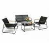 VCM 4-teilig Gartenmöbel Set, 2 Sessel, 1 Bank & Tisch mit Produktbild-Vorschau 2