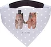 Mr. & Mrs. Panda Bandana Bär Heirat - Grau Pastell - Produktbild-Vorschau 1